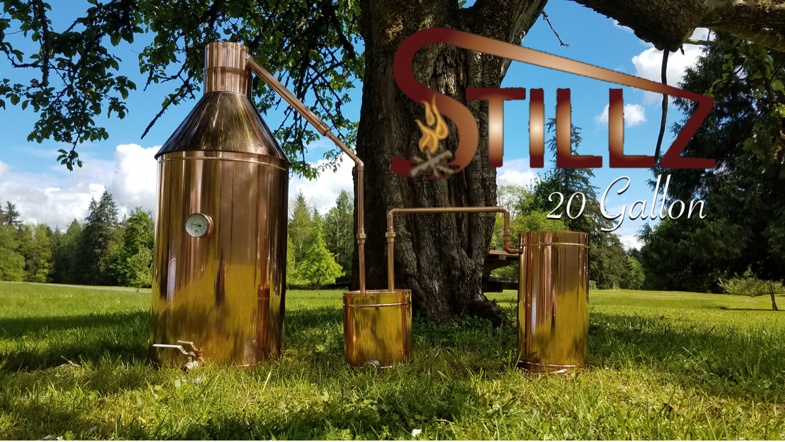 20 Gallon Copper Moonshine Still, Heavy 22 Gauge Copper