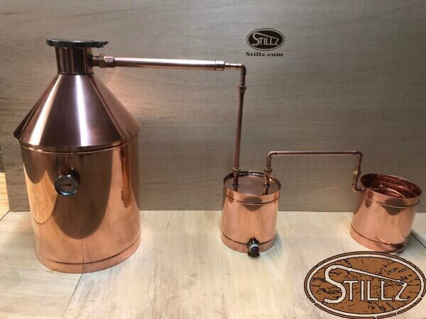 6 Gallon 4 Inch CapLogic Copper Still with Ball Valve Drain