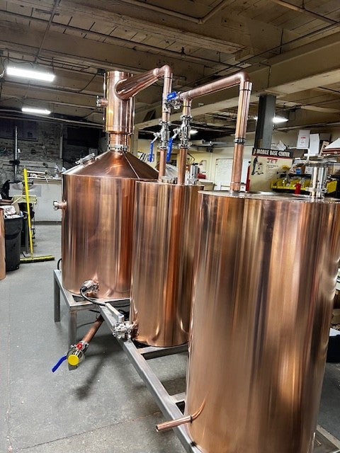 250 Gallon TIG-Welded 16-Gauge Copper Still