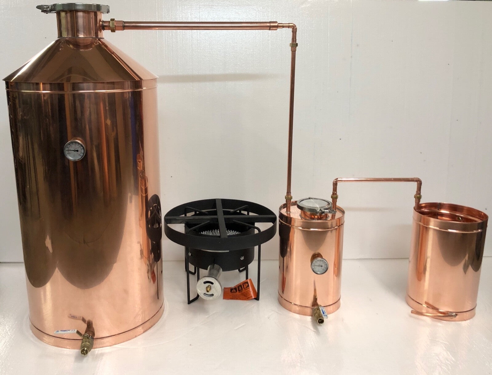 StillZ 50 Gallon Copper Moonshine Still with 220,000 BTU Propane Burner